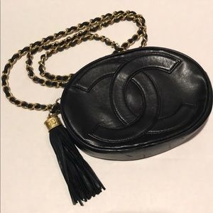 Chanel CC Logo Lambskin Shoulder Bag